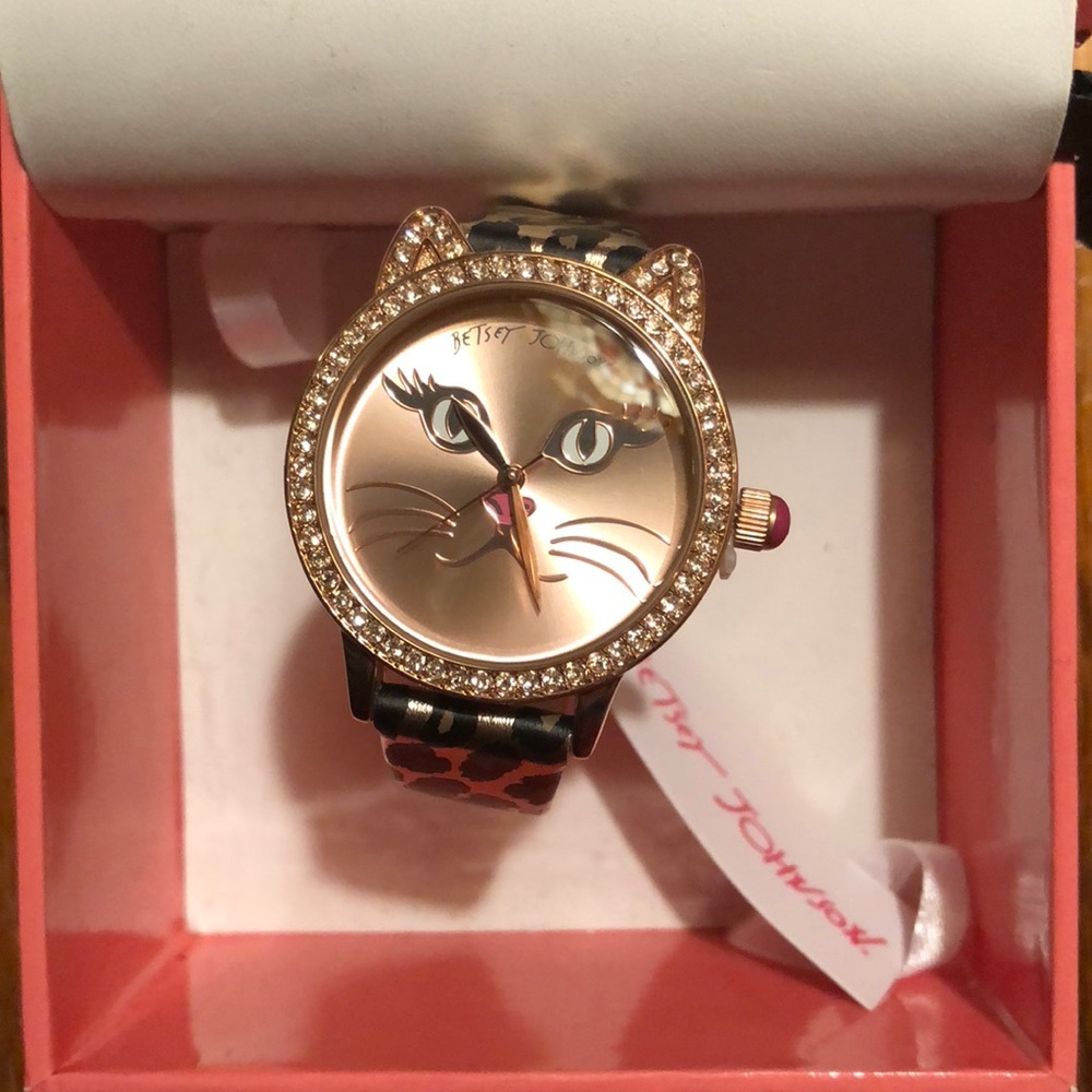 NWT* Betsey Johnson Cat Watch